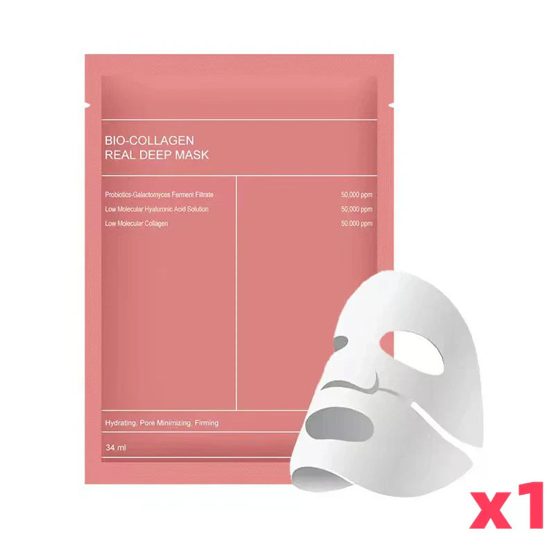 Bio Collagen Face Mask Set - Shrink Pores & Deep Hydration for Radiant Skin (20/10/5 Pcs)
